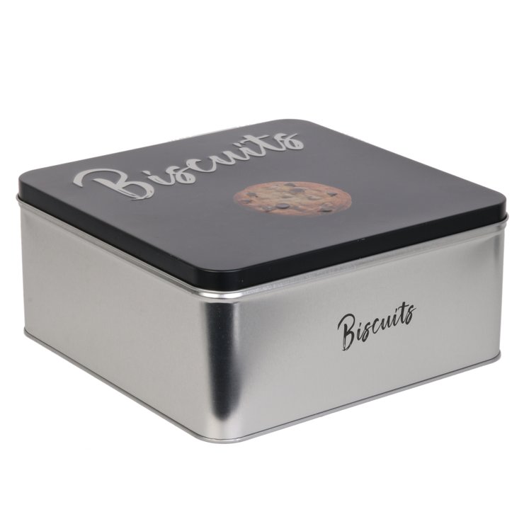 BOITE METAL BISCUITS 20X20X9CM