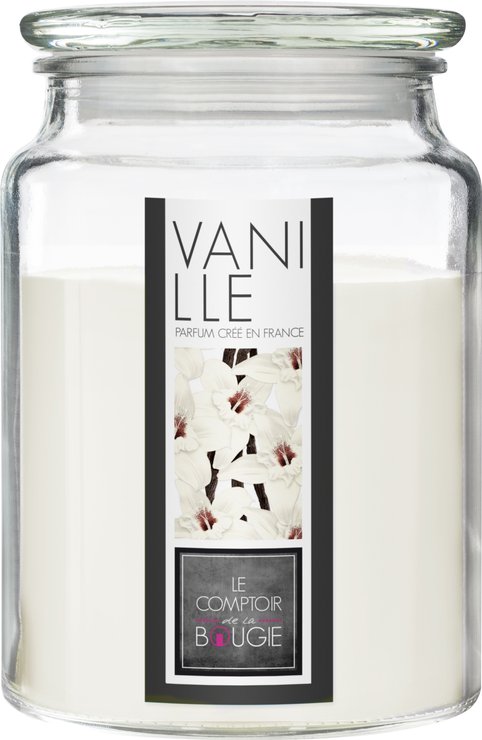 BOUGIE PARFUMEE VERRE VANILLE NINA 510G