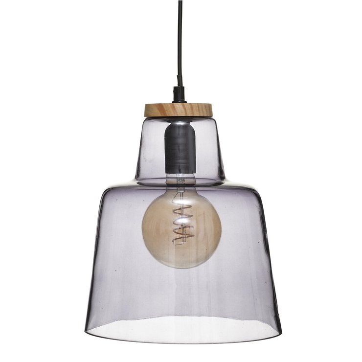 SUSPENSION VERRE MIND FUME D.23CM