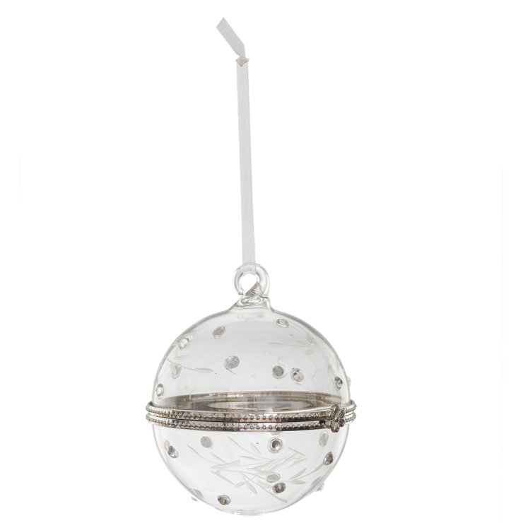 BOULE EN VERRE AVEC OUVERTURE 6CM