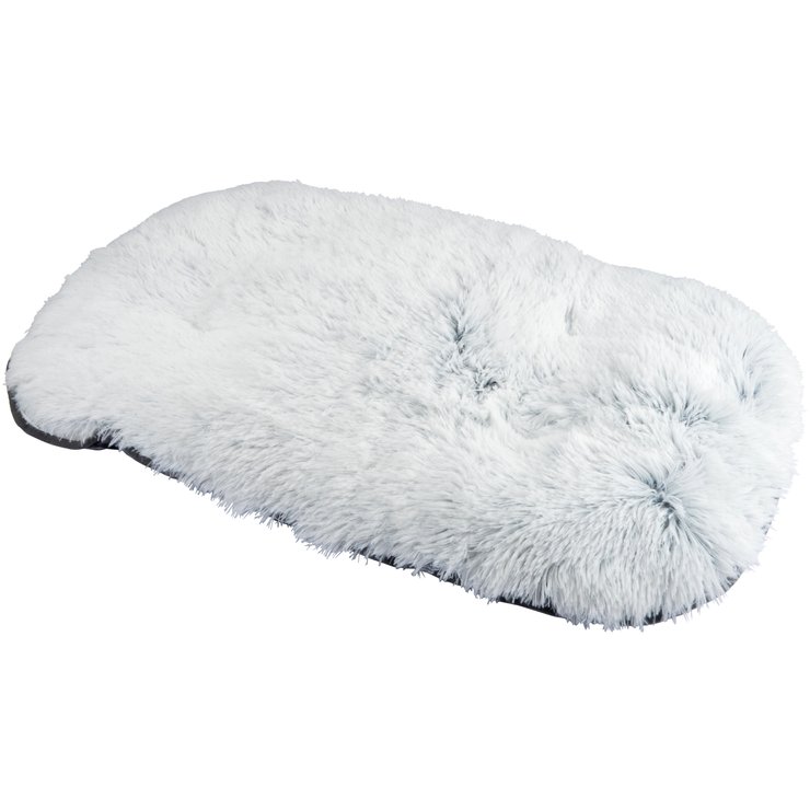 COUSSIN FLOCON REVERSIBLE 107X65X5CM FLUFFY BLANC CHINE