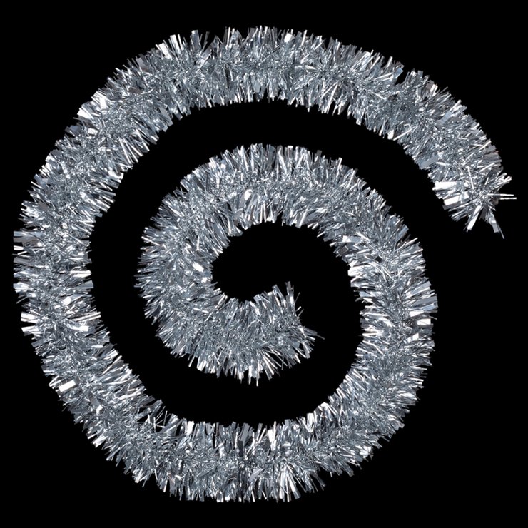GUIRLANDE DE NOEL BRINS MIXTES 100X6X2M ARGENT