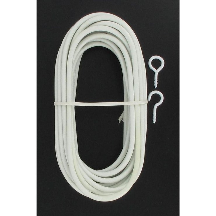 TRINGLE RESSORT GAINE 2M X1 BLANC