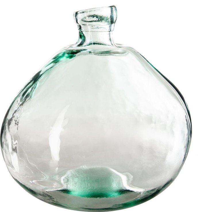 VASE ROND VERRE RECYCLE TRANSPARENT D.45CM