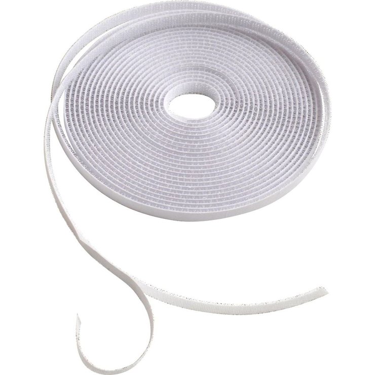 RUBAN SCRATCH AUTOCOLLANT 6M X 1CM BLANC