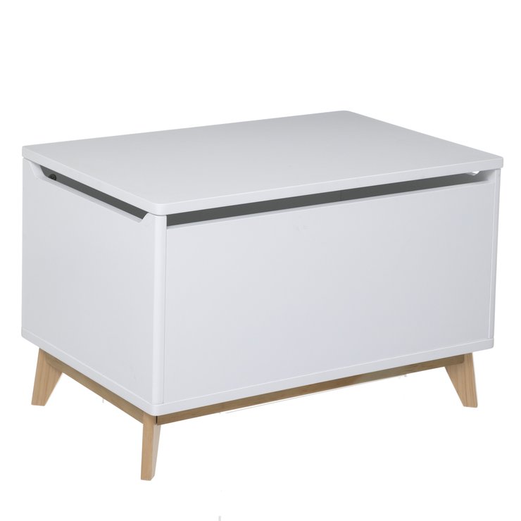 COFFRE BOIS ET BLANC