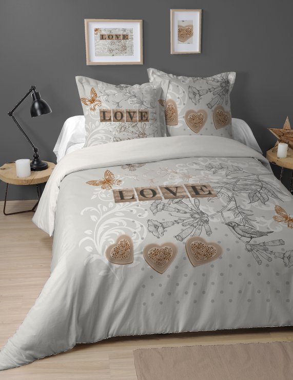 CLEMENCE HOUSSE DE COUETTE 240X220 ET 2 TAIES 63X63