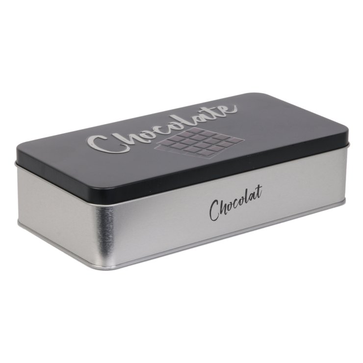 BOITE METAL CHOCOLAT 20.5X10.5X5CM