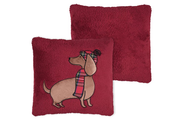 DOUILLET COUSSIN 45X45CM ROUGE