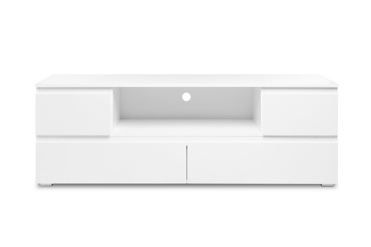 IMAGE MEUBLE TV BLANC 160X55X40CM