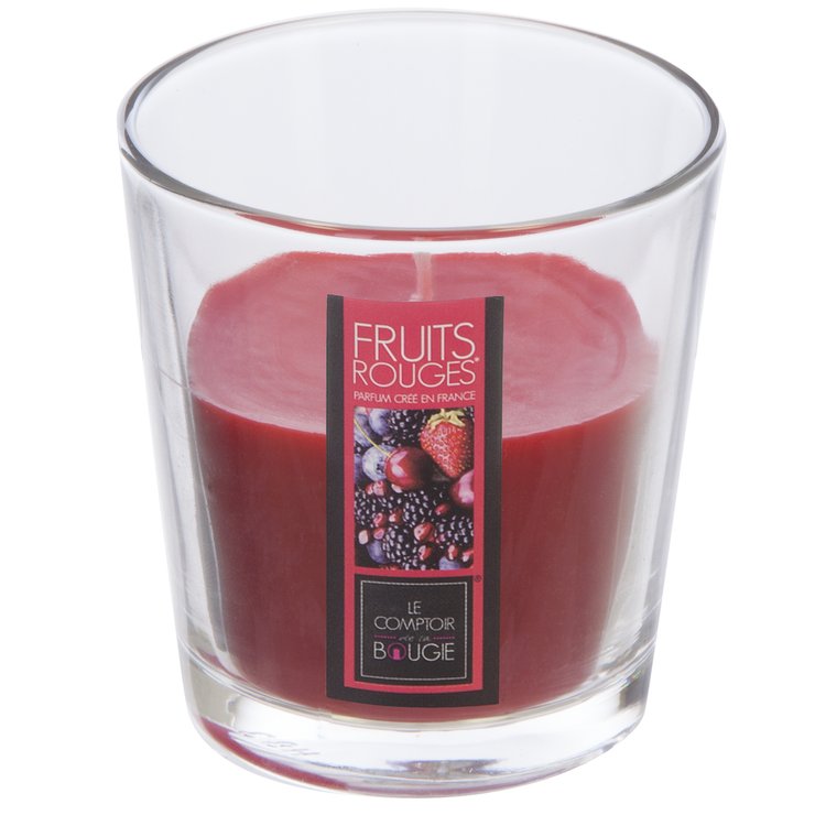 BOUGIE PARFUMEE VERRE NINA FRUITS ROUGES 90G