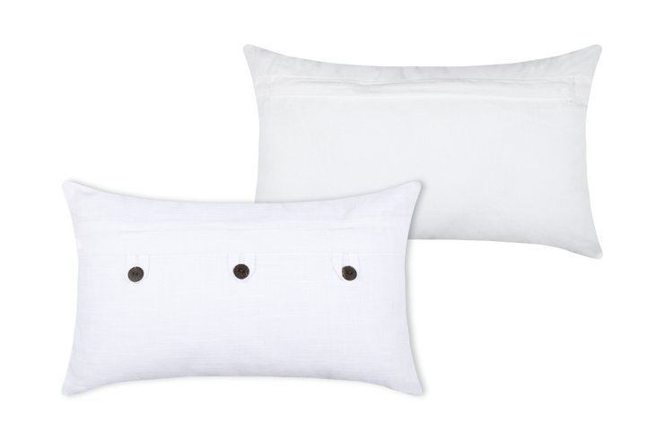 OMBELINE COUSSIN 30X50CM BLANC