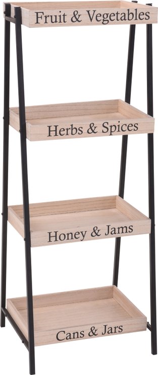 ETAGERE METAL ET BOIS