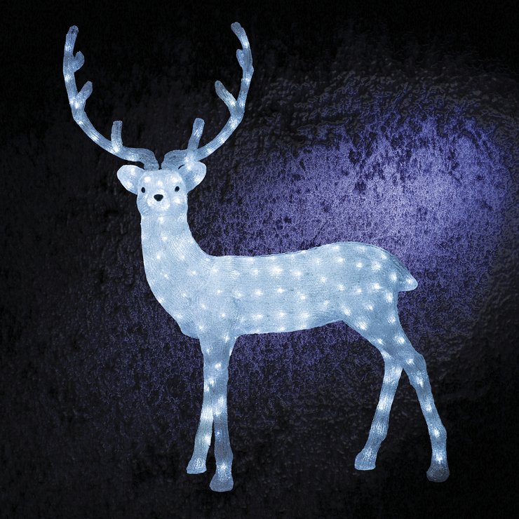 FORME ACRYLIQUE EXTERIEUR RENNE 200LEDS H.116CM
