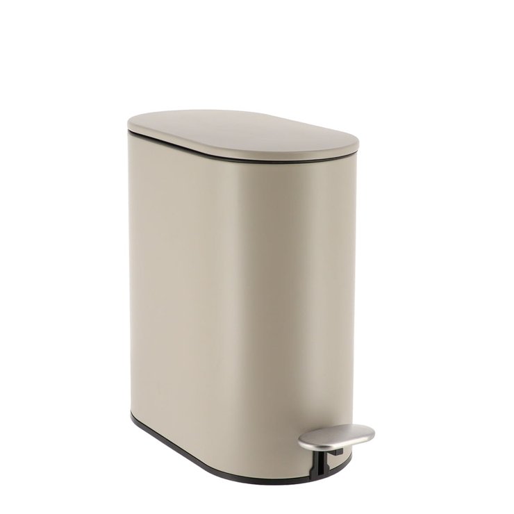 POUBELLE METAL OVALE 5L PEDALE FICELLE