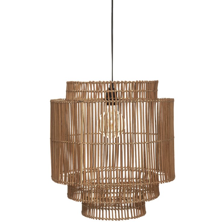 SUSPENSION ROTIN WOND NATUREL D.39CM