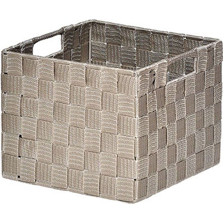 PANIER CARRE POLYESTER TAUPE TAILLE S