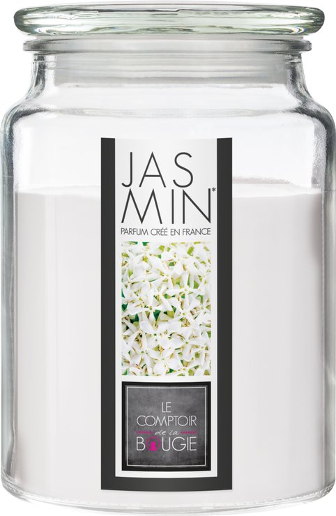 BOUGIE PARFUMEE VERRE JASMIN NINA 510G