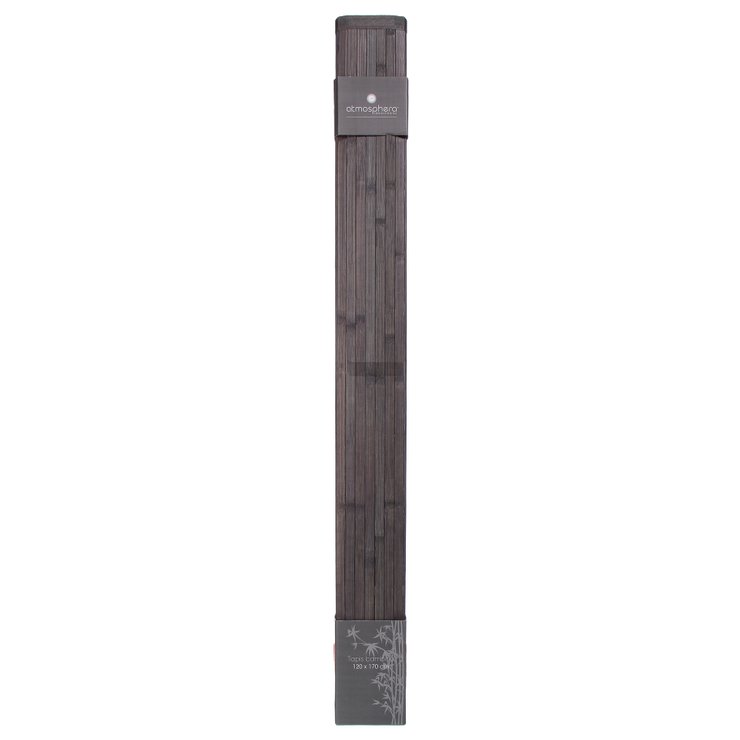 TAPIS LATTE EN BAMBOU GRIS FONCE 120X170CM