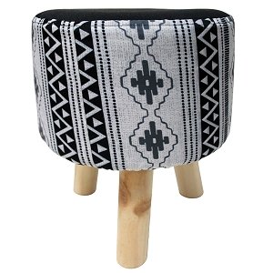 TABOURET 32 CMXHT 36 CM FILS COUPES IMPRIME INCA