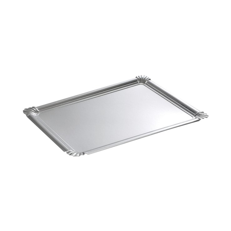 PLATEAUX RECTANGLE 24X34CM ARGENT X5 PIECES