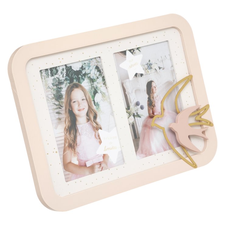 CADRE 2 PHOTOS OISEAU DORE