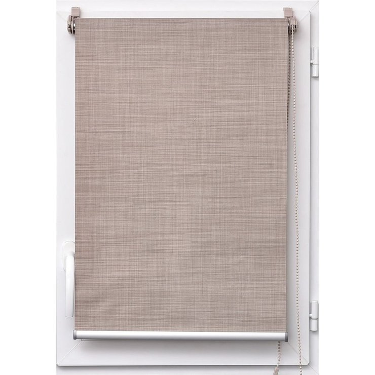 STORE ENROULEUR TAMISANT BARRE ALU 45X180CM TAUPE