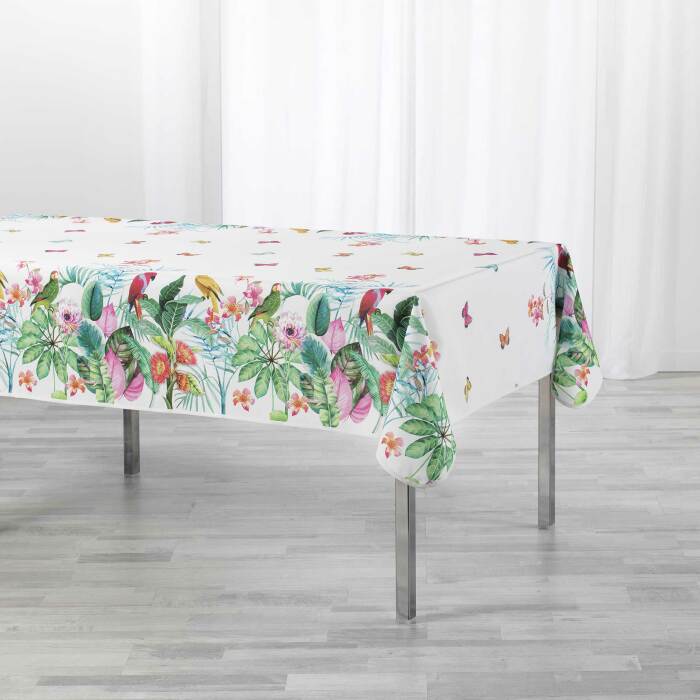 NAPPE RECTANGLE 150X240 CM POLYESTER IMP TROPICAL NAT