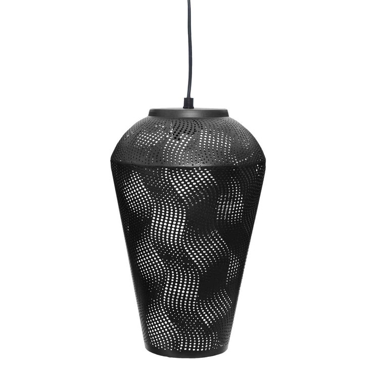 SUSPENSION METAL CONE NOIR CALIO H.32CM