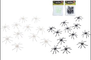 SACHET DE 40 ARAIGNEES 1XNOIR 1XPHOSPHORESCENT