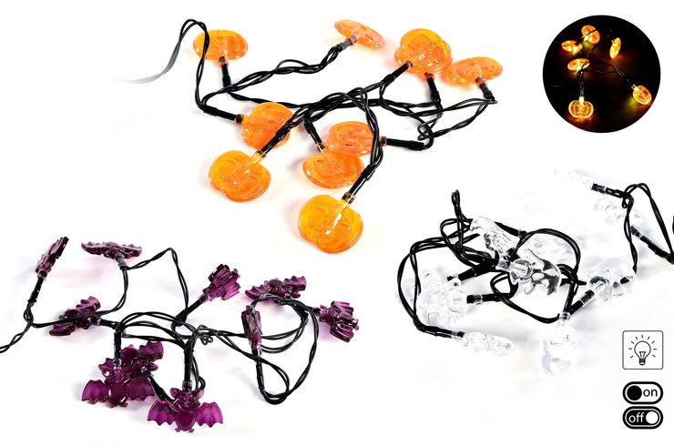 GUIRLANDE LUMINEUSE A PILES 10 LED 1.20M