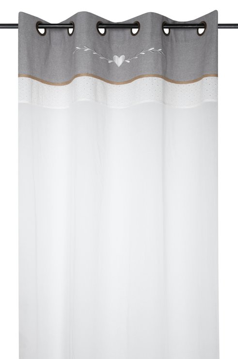 CANDICE VOILE 140X260CM OEILLETS BLANC