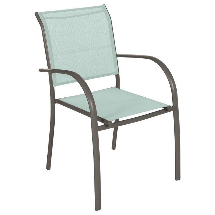 FAUTEUIL PIAZZA VERT CELADON GRAPHITE