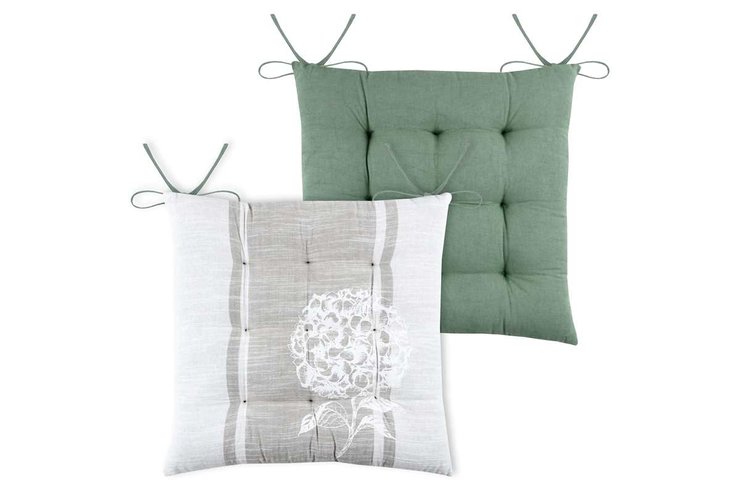 CHAUMONT GALETTE DE CHAISE 40X40CM ECRU