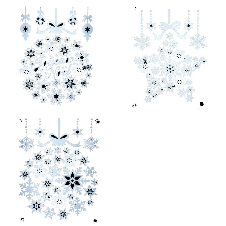 STICKER FORME FLOCONS 29X40CM