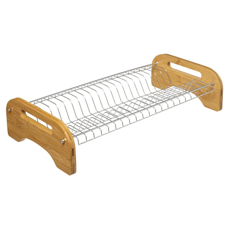EGOUTTOIR 1 NIVEAU METAL ET BAMBOU