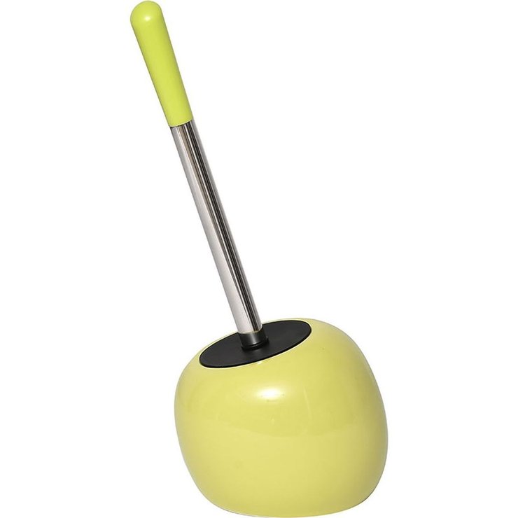 BROSSE WC GRES FORME GALET VERT ANIS