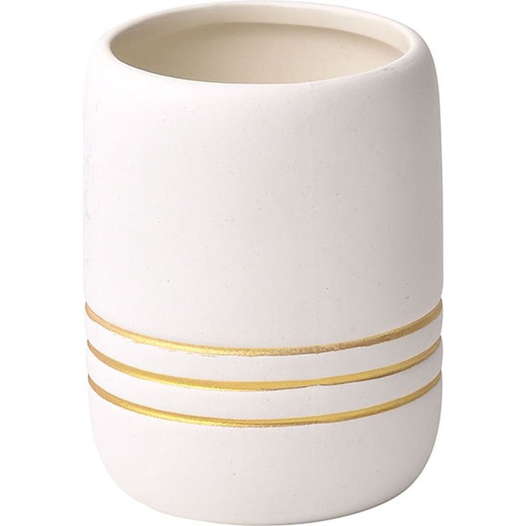 GOBELET STRIE GRES OR NATUREL