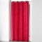 RIDEAU A OEILLETS 140X240CM SHANA ROUGE