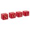 BOUGIE CUBE NOEL X4 PIECES 5CM 448G