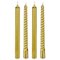 BOUGIE BATON X4 PIECES PAILLETTE TWIST OR 48G