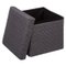 POUF PLIABLE GRIS FONCE 31X31CM