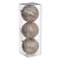 BOULE DE NOEL CHAMPAGNE PAILLETTE X3 PIECES 8CM