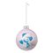 BOULE DE NOEL VERRE ENFANT BLEUE 80MM