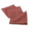 3 SERVIETTES DE TABLE 40X40 CM COTON UNI INITIA TERRACOTTA