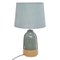 LAMPE CERAMIQUE BLEU H.43CM