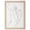 TOILE IMPRIME VISAGE CADRE 50X70CM