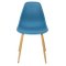 CHAISE SCANDINAVE GUSTAVE TURQUOISE PIEDS METAL