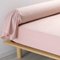 TAIE DE TRAVERSIN 85 X 185 CM PERCALE UNI 78 FILS ROSE