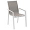 FAUTEUIL REPAS PAVANE NOISETTE BLANC